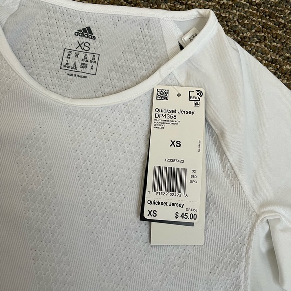 Adidas Quickset Jersey Fitted Short Sleeve Tee NWT - Picture 5 of 5